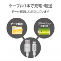 Lightningケーブル/準高耐久/アルミコネクタ/2.0m/シルバー 写真6
