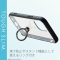 iPhone12 iPhone12 Pro ケース カバー フレームカラー リング 耐衝撃 TPU 背面 クリア 硬度8H 薄型 スリム 軽い スタンド ポリカーボネート ブラック 写真6