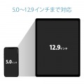 タブレットスタンド アルミスタンド 折りたたみ コンパクト フリーアングル 5.0?12.9inch スマホ タブレット シルバー 写真6
