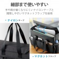 トートバック ボックス型収納 ビジネスバック テレワーク 大容量 蓋付き 収納 ハンドル付き 保管 在宅勤務 ガジェット整理 ポケット 持ち運べる 写真6