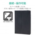 iPad Air 10.9インチ 第5世代 第4世代 (2022/2020年) ケース カバー 手帳型 フラップ ソフトレザー ハンドベルト 軽量 ブラック 写真6