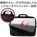 PC用インナーバッグ/ハンドル付/前面ポケット/11.6inch/ブラック 写真6