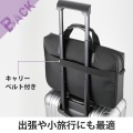 ビジネスバッグ パソコンバッグ 15.6インチ 高反発クッション ポリエステル ポケット×2 ブラック ショルダーベルト付き 写真6