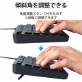 有線キーボード/薄型/メンブレン式/抗菌/フルサイズ/ブラック 写真6
