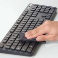 キーボード ワイヤレス マウス付 無線 USB 抗菌 薄型 フルキーボード ワイヤレスキーボード メンブレン式 ブラック 写真6