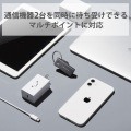 ヘッドセット Bluetooth 片耳 防水 IPX5対応 ハンズフリー タイプCコネクタ ブラック 写真6