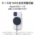 ワイヤレス充電器 5W マグネット内蔵 卓上 ケーブル一体型 iPhone Airpods 1m ネイビー 写真6