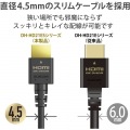 HDMIケーブル/HDMI2.1/ウルトラハイスピード/スリム/1.0m/ブラック 写真6