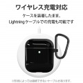 AirPods Proケース ワイヤレス充電Qi対応 TOUGH SLIM 耐衝撃 TPU PET カラビナ付き ブラック 写真6