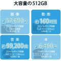 マイクロSDカード 512GB class10対応 高速データ転送 読み出し80MB/s 書き込み60MB/s データ復旧サービス 写真6