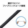 ヘッドセット 耳掛け 有線 片耳 左耳用 USB 軽量 黒 写真6