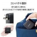 USB Type-C 充電器 PD対応 合計出力68W タイプC ×2 Type C USB-C ACアダプター コンセント ブラック 写真6