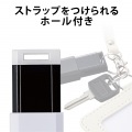 USBメモリ 128GB USB3.1(Gen1)対応 ノック式 ストラップホール付 ホワイト 写真6
