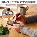 タッチペン スタイラスペン スリム 超感度 ディスクタイプ マグネットキャップ付 2Way 【 iPad iPhone Android各種 スマホ タブレット 】対応 ブラック 写真6