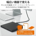 Type-Cケーブル USB-C → USB-C 充電 データ転送用 PD対応 最大100W 5A USB2.0 コンパクトコネクタ 1m ブラック 写真6