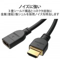 HDMI延長ケーブル/4K60P対応/2.0m/ブラック 写真6