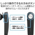 ヘッドセット Bluetooth 5.0 片耳 ハンズフリー 通話・音楽 対応 オープンタイプ 左右耳兼用 microB充電 イヤホンマイク ワイヤレス 写真6