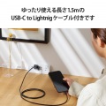USB Type-C 充電器 PD 対応 20W タイプC ×1 Type C - ライトニングケーブル 同梱 1.5m スイングプラグ 小型 軽量 ACアダプター コンセント ブラック 写真6