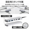 USB Type-Cデータポート/固定用台座付ドッキングステーション 写真6