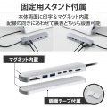 USB Type-Cデータポート/固定用台座付ドッキングステーション 写真6