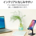 スマホスタンド 卓上 アルミ素材 角度調節可 高さ調整可 4.6?6.9インチ対応 【 iPhone Android NINTENDO SWITCH その他各種対応 】 ブラック 写真6