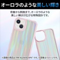 iPhone 14 / 13 ケース カバー ハイブリッド 耐衝撃 衝撃吸収 カメラ周り保護 ストラップホール付 オーロラ 指紋軽減 高透明 キラキラ ホワイト 写真6