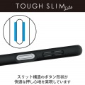 Galaxy A23 5G ( SC-56C / SCG18 ) ケース カバー ハイブリッド 耐衝撃 衝撃吸収 軽量 薄型 ストラップホール付 背面クリア フレームカラー ブラック 写真6