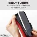 iPhone 15 ソフトレザーケース 薄型 手帳型 磁石付 写真6