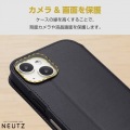 iPhone 15 ソフトレザーケース 手帳型 磁石付 NEUTZ 写真6