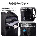 ビジネスバックパック 拡張タイプ ブラック 写真6