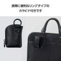 TWS用汎用コンパクトポーチ Lサイズ カラビナ ソフトレザータイプ 写真6
