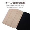 11インチiPad Pro(M4) ソフトレザーフラップ 背面クリア 2アングル スリープ対応 写真6