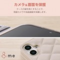 iPhone 16 &me ソフトレザーケース キルティング 磁石付 ハンドストラップ付 写真6