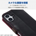 iPhone 16 ソフトレザーケース 磁石付 耐衝撃 ステッチ 写真6