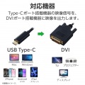 USB Type-C(TM) - DVI変換ケーブル 写真6