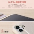らくらくスマートフォン &me ソフトレザーケース 磁石付 リング付 写真6