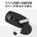 マウス/無線2.4GHz/Type-Cプラグ/Lサイズ/3ボタン/左右対称/ブラック 写真6