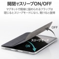iPad (第10世代) フラップケース 背面クリア ファブリック 2アングル スリープ対応 写真6