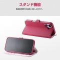 AQUOS wish5 ソフトレザーケース 薄型 磁石付 フラワーズ 写真6