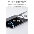 11インチiPad Air(M3/M2) フラップケース 薄型軽量 背面クリア 2アングル 写真6