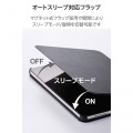 11インチiPad Air(M3/M2) フラップケース 高さ調整 合成皮革 スリープ対応 写真6