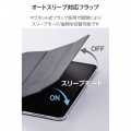 11インチiPad Pro(M4) フラップケース 薄型軽量 背面クリア 2アングル 写真6