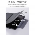 11インチiPad Pro(M4) フラップケース 薄型軽量 カラーエッジ 背面クリア 写真6