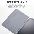 iPad(A16) フラップケース 薄型軽量 カラーエッジ 背面クリア 写真6