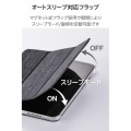 iPad mini(A17 Pro) フラップケース 薄型軽量 ファブリック 背面クリア 写真6