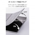 13インチiPad Air(M3/M2) フラップケース 薄型軽量 ファブリック 背面クリア 写真6