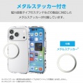 TOUGH SLIM LITE ケース オールクリア メタルステッカー付 写真6