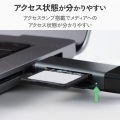 USB Type-C(TM)&USB-A接続 直挿しメモリーカードリーダー(UHS-I) 写真6
