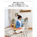 コンパクト 回転座椅子 小さい 360° 回転式 リクライニングチェア 回転 北欧 キュート ポップ フロアチェア 低い椅子 グレージュ 写真6