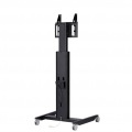 テレビスタンド ハイタイプ ハイポジションスタンド ムーブ 40?55インチ 耐荷重30kg HM-4055 | 電動昇降 高さ調節 キャスター付き SDS エスディエス 写真6